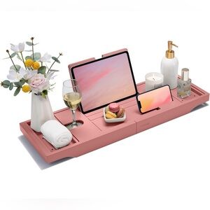 Pink Bath Tray Extendable